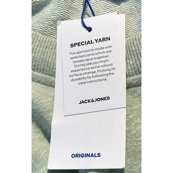 Jack & Jones Originals Sweat Crew Men's Medium Neck Snow Melan Copenhagen - Picture 9 of 11